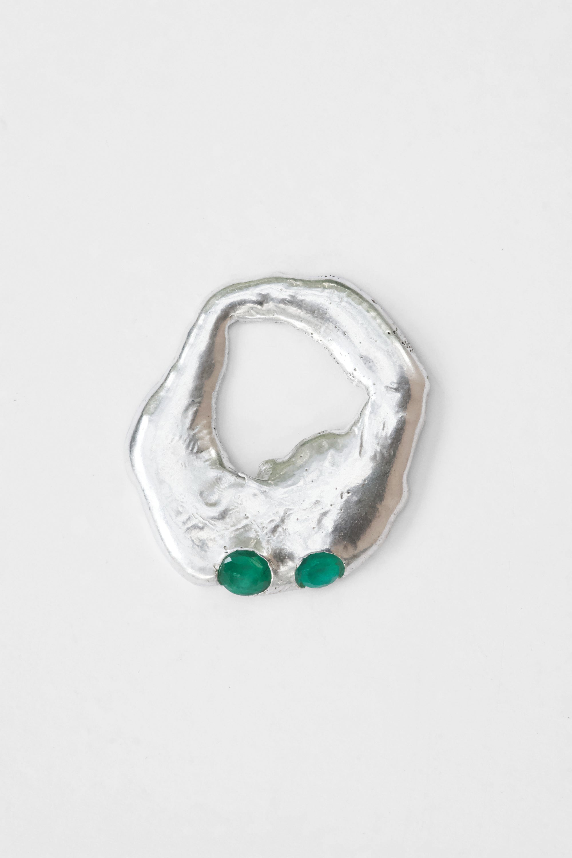 Not for Wearing - silver + reject emeralds