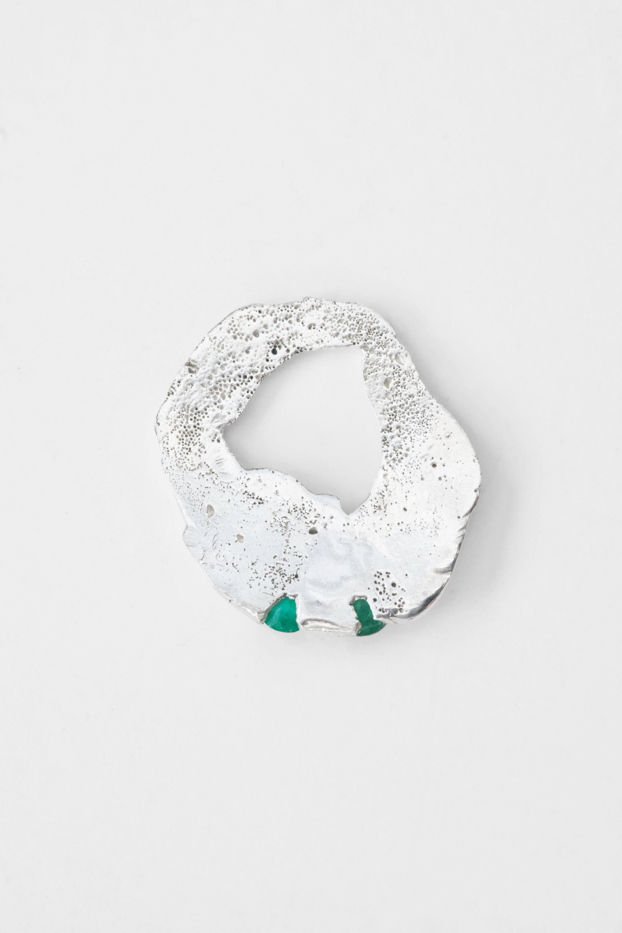 Not for Wearing - silver + reject emeralds