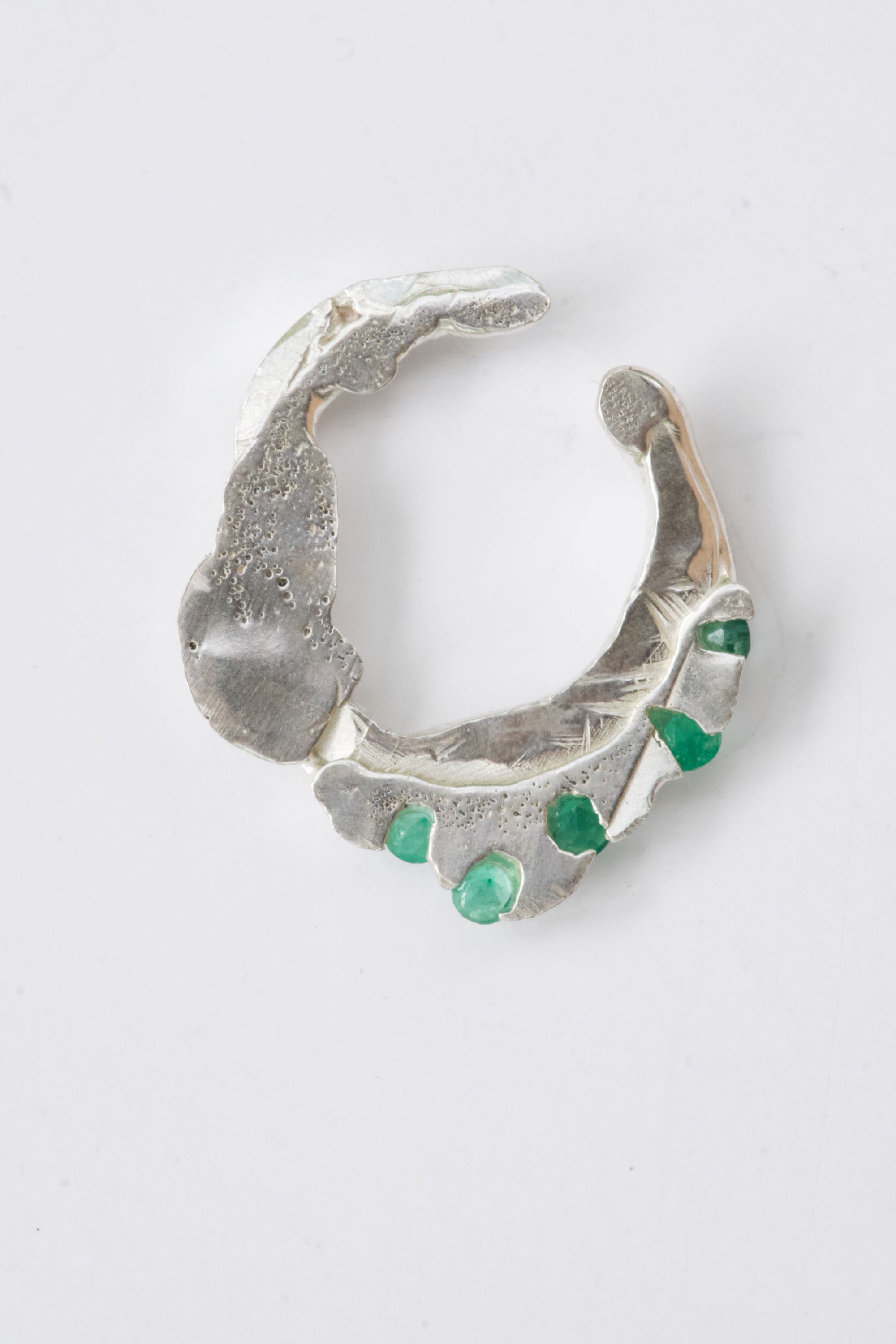 Not for Wearing - silver + reject emeralds