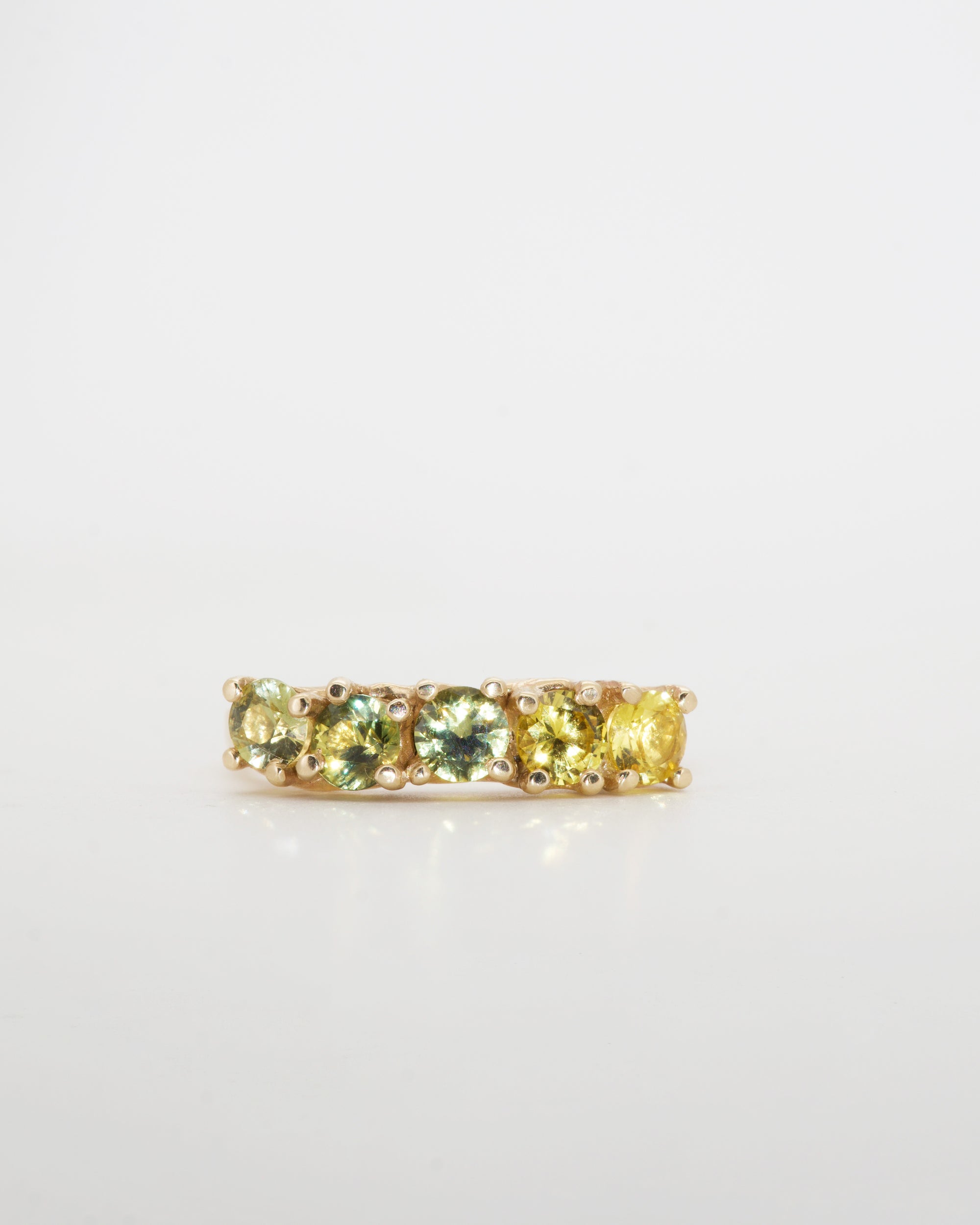 Yellow sapphires + 9ct yellow gold